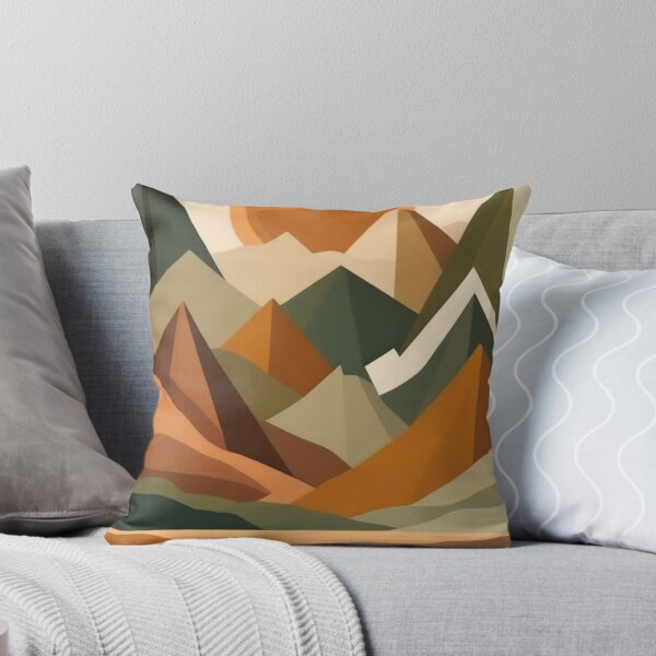 Item preview, Minimalist Mountain Wall Art | Retro Earthy Landscape designed and sold by Esterlane.