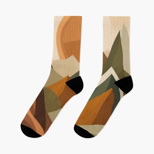 Item preview, Minimalist Mountain Wall Art | Retro Earthy Landscape designed and sold by Esterlane.