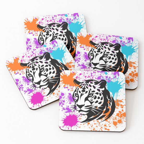 Item preview, Leopard, Rainbow Splash Colourful Artwork, Animal, Big Cats  designed and sold by AASparksDesigns.