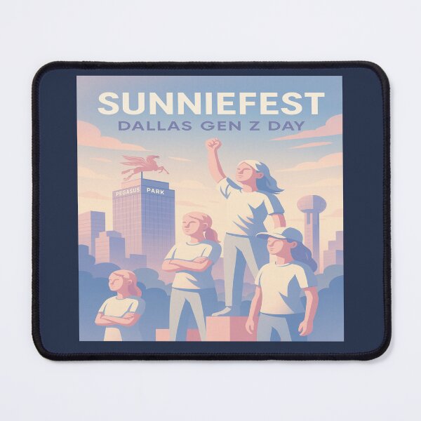 Item preview, Dallas Gen Z Day Poster – Pegasus Park Youth Illustration Art designed and sold by POD DYNASTY | Original Print On Demand T-Shirt Graphics.