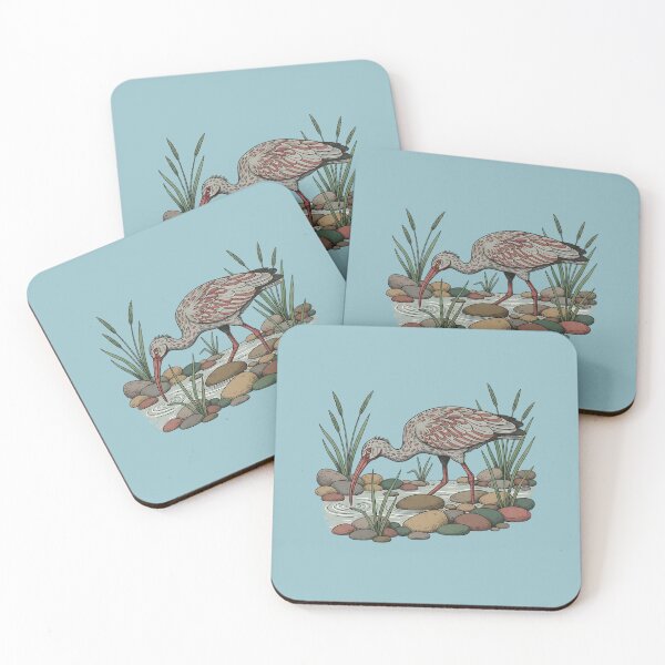 Item preview, Ibisbill Bird Foraging Among River Stones designed and sold by BirdsnStuff.