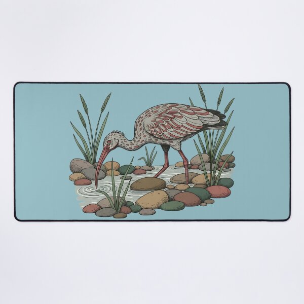 Item preview, Ibisbill Bird Foraging Among River Stones designed and sold by BirdsnStuff.