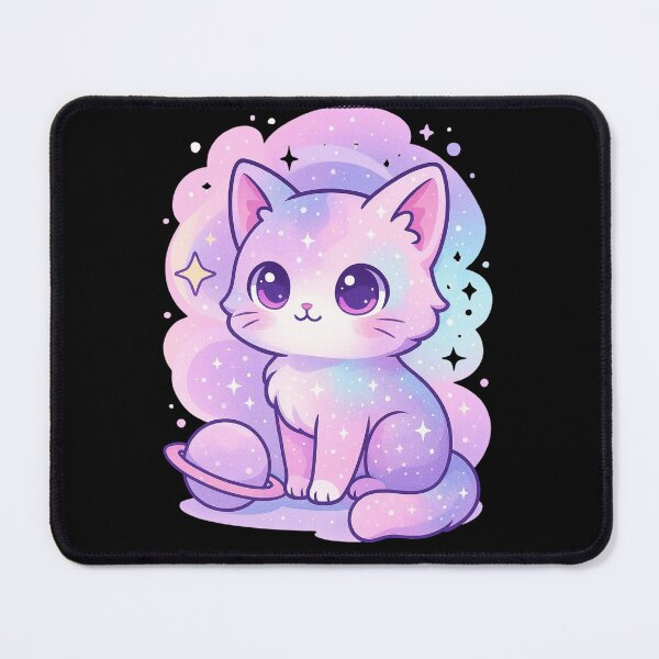 Item preview, Pastel Galaxy Cat on Planet Kawaii Cosmic Kitty Sticker designed and sold by Alyn8.