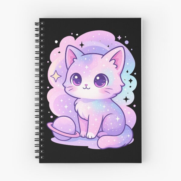 Item preview, Pastel Galaxy Cat on Planet Kawaii Cosmic Kitty Sticker designed and sold by Alyn8.