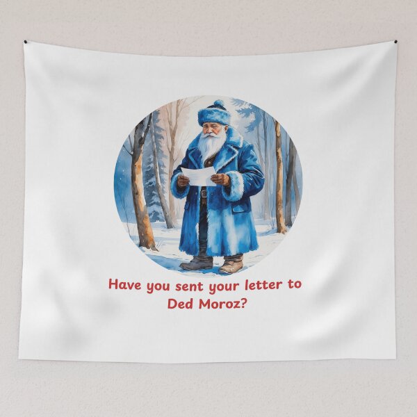 Item preview, Have You Sent Your Letter to Ded Moroz? – Russian Christmas Winter Holiday Art designed and sold by PAPIRO SIGLO XXI.