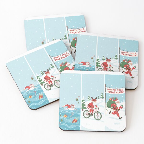 Item preview, Santa Claus triathloning designed and sold by LaurannaDesign.