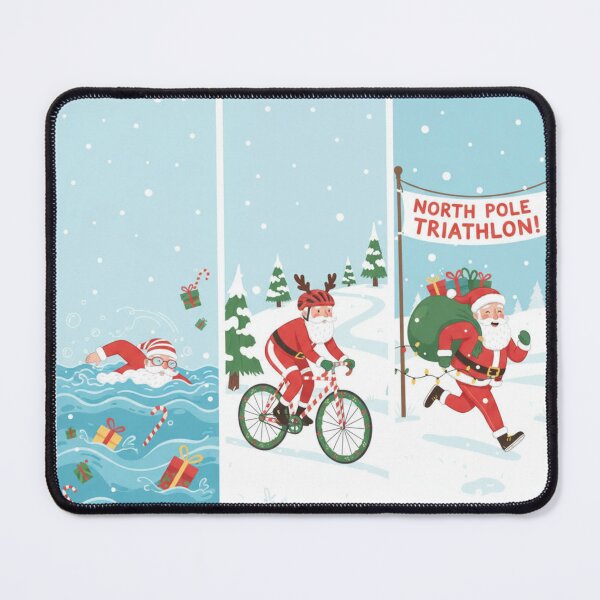 Item preview, Santa Claus triathloning designed and sold by LaurannaDesign.