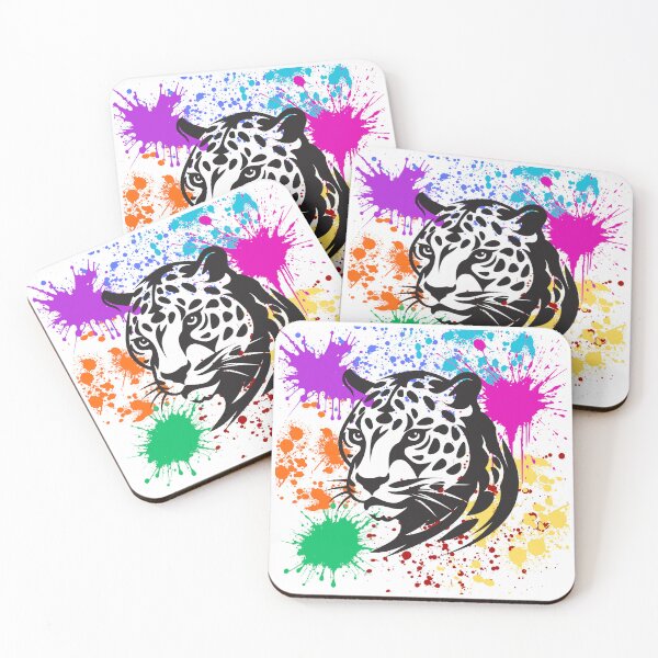 Item preview,  Leopard, Rainbow Splash Colourful Artwork, Animal, Big Cats #2 designed and sold by AASparksDesigns.