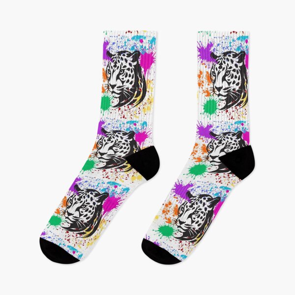 Item preview,  Leopard, Rainbow Splash Colourful Artwork, Animal, Big Cats #2 designed and sold by AASparksDesigns.