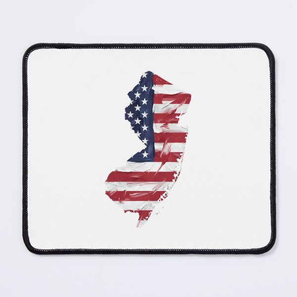 Item preview, New Jersey Stars & Stripes State Silhouette – Distressed Americana designed and sold by Paper Drip.