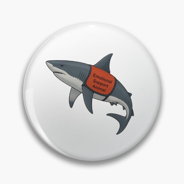 Item preview, Emotional support shark version 2 designed and sold by Llewynn1225.