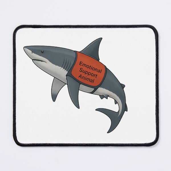 Item preview, Emotional support shark version 2 designed and sold by Llewynn1225.
