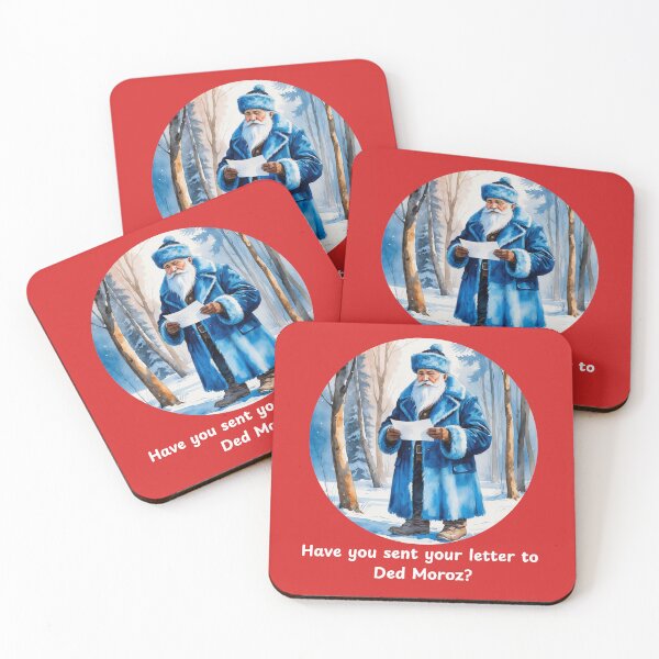 Item preview, Have You Sent Your Letter to Ded Moroz? – Russian Christmas Winter Holiday Art - RED designed and sold by PAPIRO SIGLO XXI.
