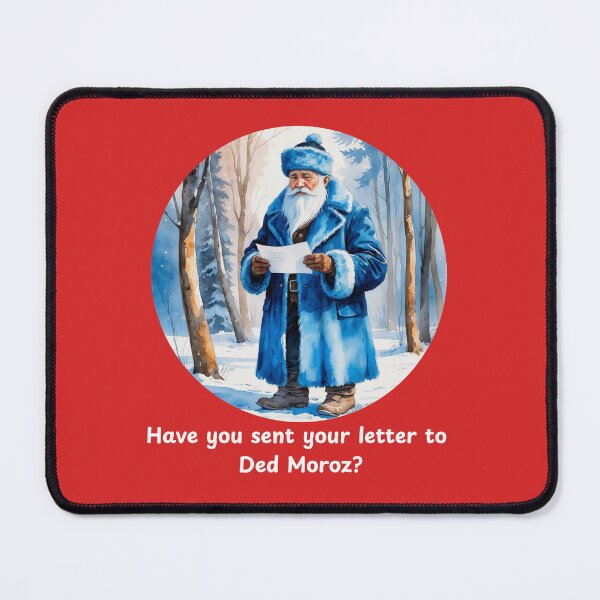Item preview, Have You Sent Your Letter to Ded Moroz? – Russian Christmas Winter Holiday Art - RED designed and sold by PAPIRO SIGLO XXI.