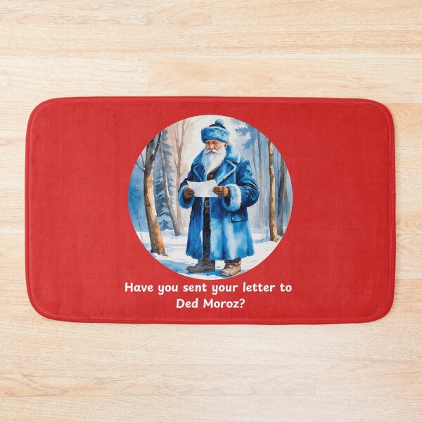 Item preview, Have You Sent Your Letter to Ded Moroz? – Russian Christmas Winter Holiday Art - RED designed and sold by PAPIRO SIGLO XXI.