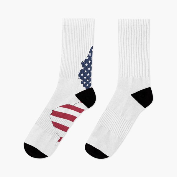 Item preview, New Jersey USA Flag Silhouette – Stars and Stripes State Outline designed and sold by Paper Drip.
