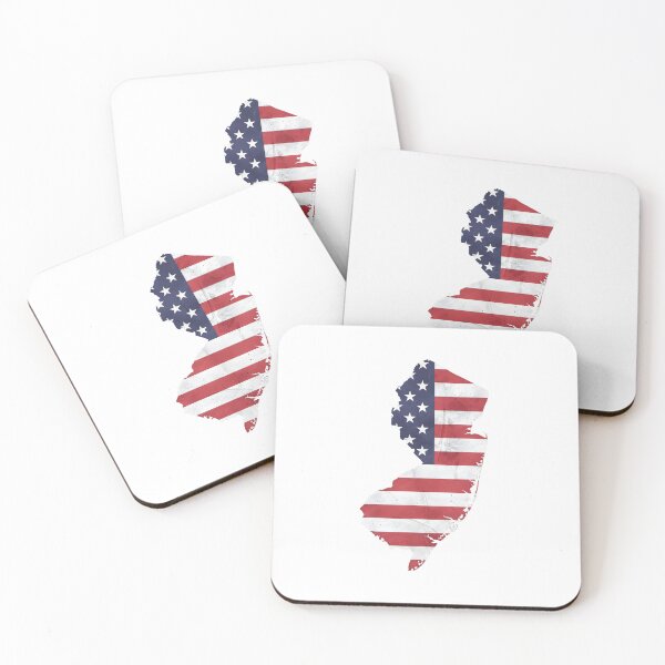 Item preview, New Jersey Stars & Stripes State Silhouette – Distressed Americana designed and sold by Paper Drip.