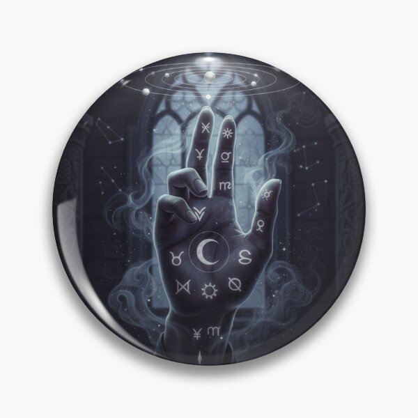 Artikelvorschau, Zodiac Hand of Magic – Mystic Astrology Witchcraft Art entworfen und verkauft von RZandRaiDesigns.