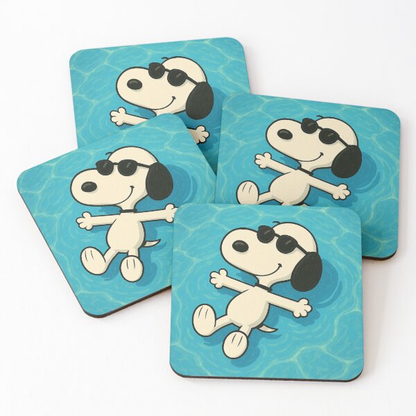 Item preview, Cool Beagle Floating in the Pool – Summer Vibes Cartoon Design designed and sold by BadaBingBear.