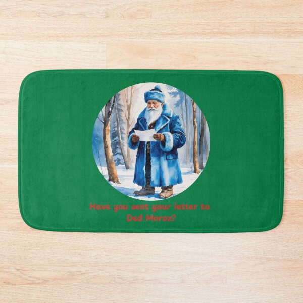 Item preview, Have You Sent Your Letter to Ded Moroz? – Russian Christmas Winter Holiday Art - GREEN designed and sold by PAPIRO SIGLO XXI.