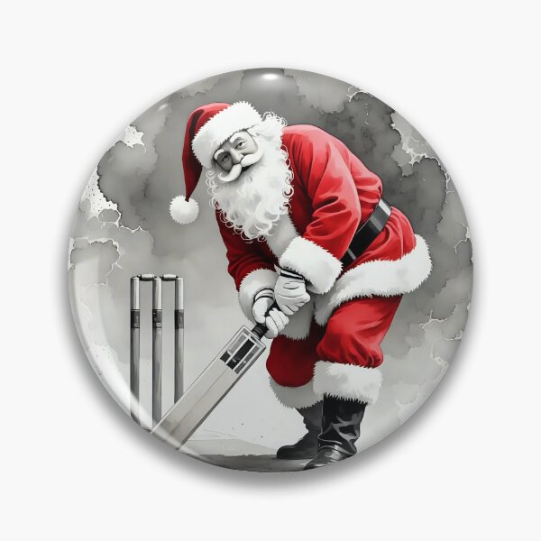 Item preview, Santa playing cricket.   designed and sold by Nomad-Maynard.