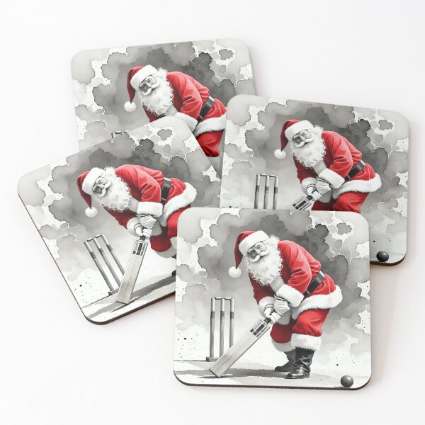 Item preview, Santa playing cricket.   designed and sold by Nomad-Maynard.