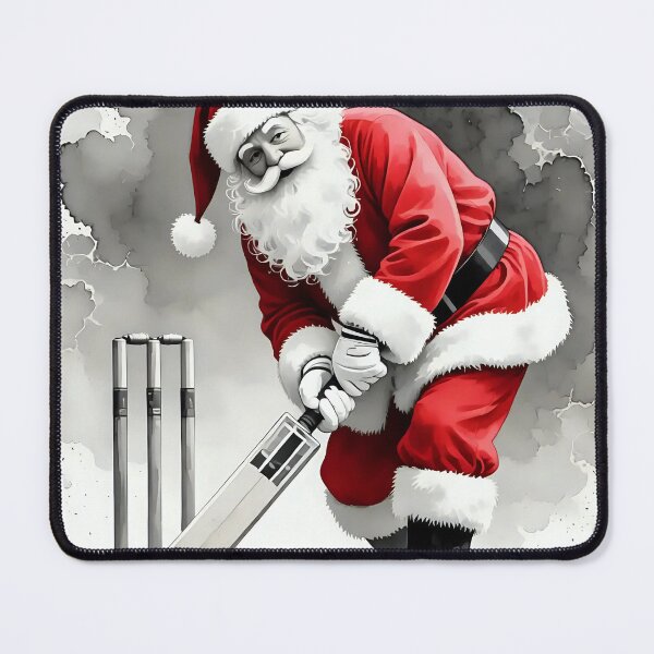 Item preview, Santa playing cricket.   designed and sold by Nomad-Maynard.