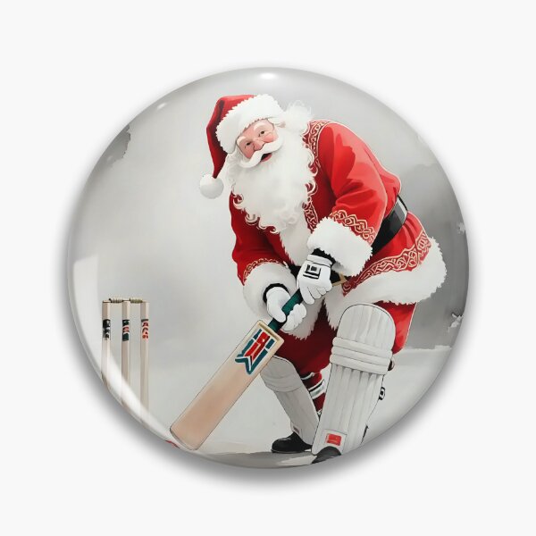 Item preview, Santa playing cricket.   designed and sold by Nomad-Maynard.