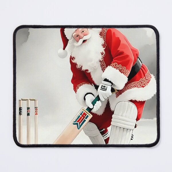 Item preview, Santa playing cricket.   designed and sold by Nomad-Maynard.