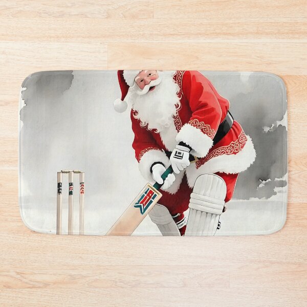 Item preview, Santa playing cricket.   designed and sold by Nomad-Maynard.