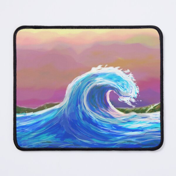 Item preview, Crashing Wave: Expressive Seascape - Digital Painting Sunset designed and sold by Keltoi-art.