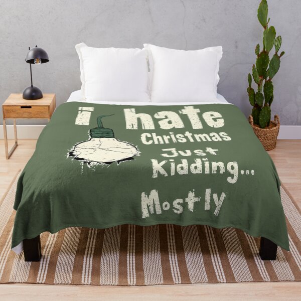 Item preview, I Hate Christmas Just Kidding... Mostly, Grunge Style designed and sold by DoceVaga.