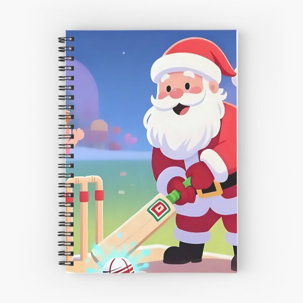 Item preview, Santa playing cricket.   designed and sold by Nomad-Maynard.