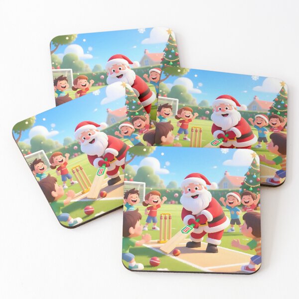 Item preview, Santa playing cricket.   designed and sold by Nomad-Maynard.