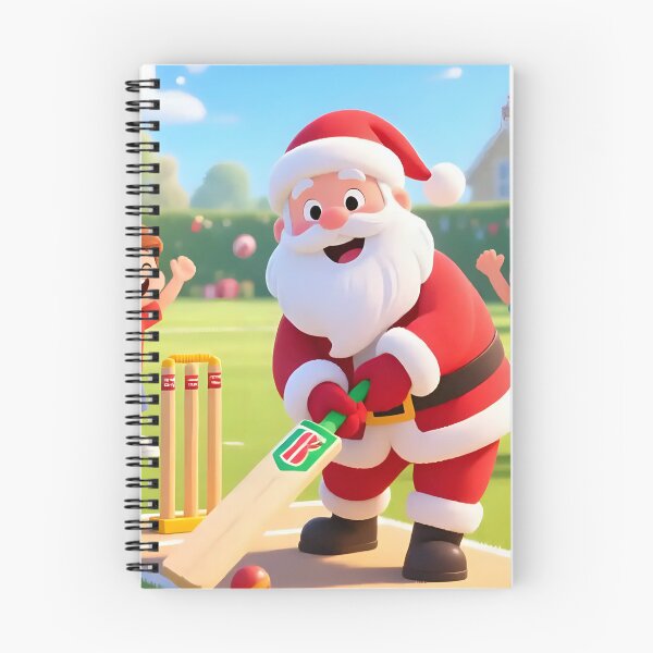 Item preview, Santa playing cricket.   designed and sold by Nomad-Maynard.