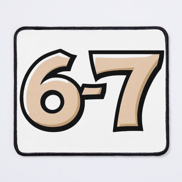Item preview, 6 7 Six Seven 3D Typography designed and sold by WHITE FLAME PRINTS.