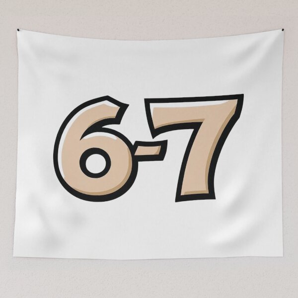 Item preview, 6 7 Six Seven 3D Typography designed and sold by WHITE FLAME PRINTS.