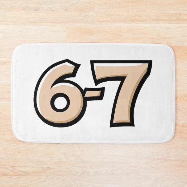 Item preview, 6 7 Six Seven 3D Typography designed and sold by WHITE FLAME PRINTS.