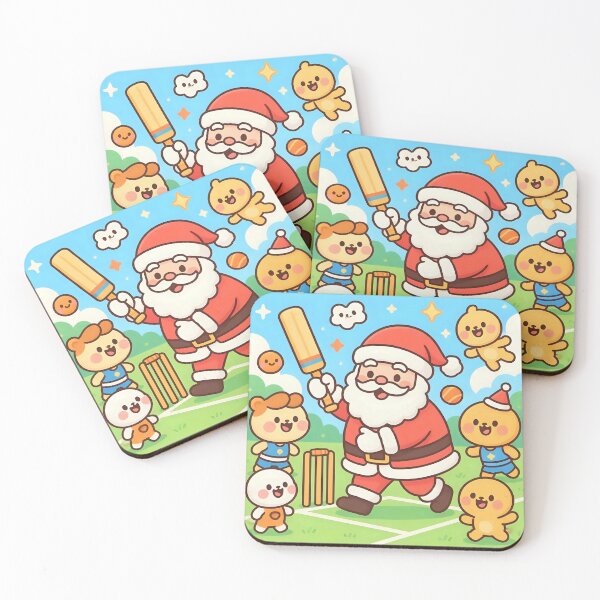 Item preview, Santa playing cricket.   designed and sold by Nomad-Maynard.