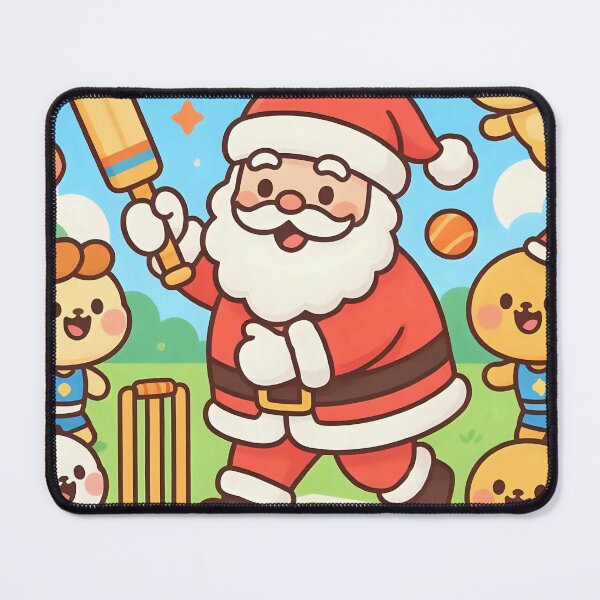 Item preview, Santa playing cricket.   designed and sold by Nomad-Maynard.