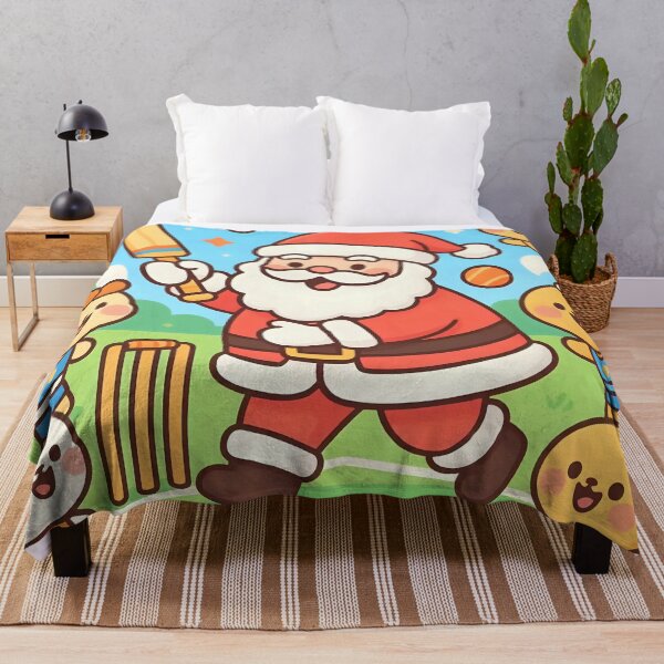 Item preview, Santa playing cricket.   designed and sold by Nomad-Maynard.
