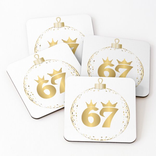 Artikelvorschau, Golden 67 Meme mit Kronen in der Weihnachtskugel entworfen und verkauft von Design-Horizons.