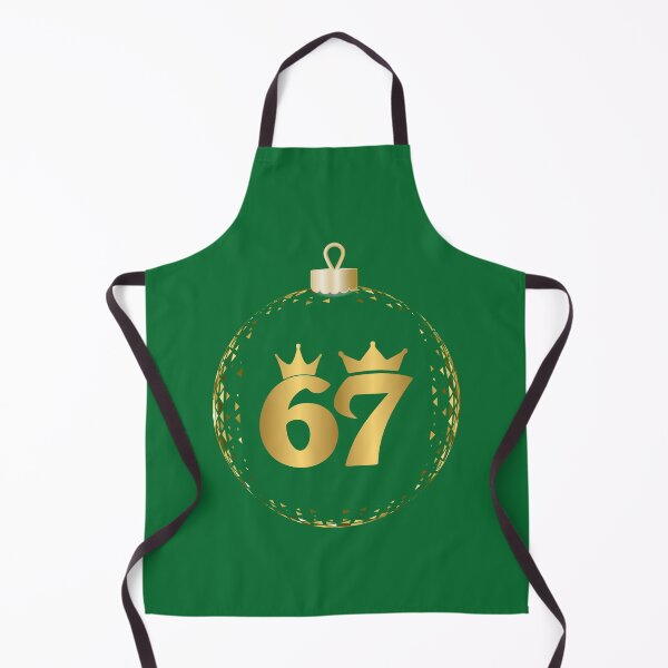 Item preview, Golden 67 Meme with Crowns Inside Christmas Bauble designed and sold by Design-Horizons.