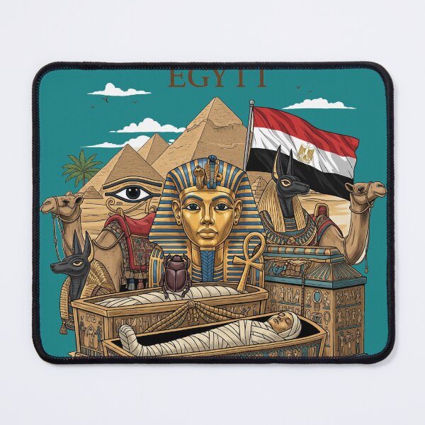 Item preview, Une collection de symboles de l'Égypte antique : les pyramides, le masque de Toutankhamon et l'Œil d'Horus. designed and sold by thechoice1.