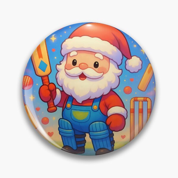 Item preview, Santa playing cricket.   designed and sold by Nomad-Maynard.