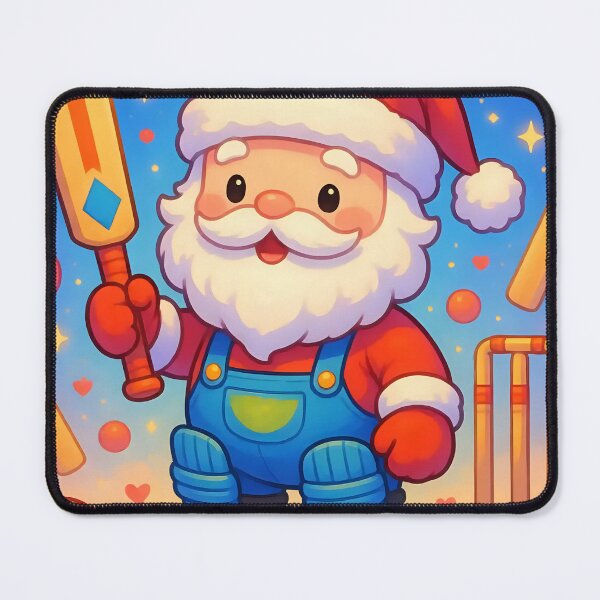 Item preview, Santa playing cricket.   designed and sold by Nomad-Maynard.