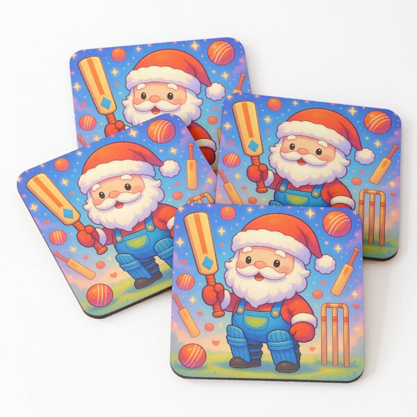 Item preview, Santa playing cricket.   designed and sold by Nomad-Maynard.