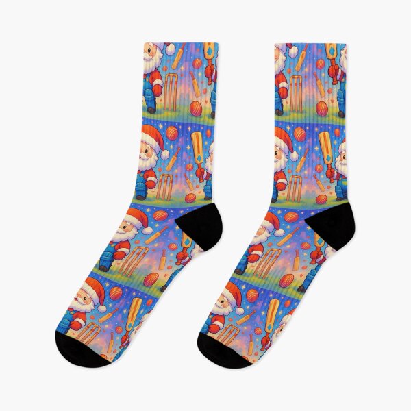 Item preview, Santa playing cricket.   designed and sold by Nomad-Maynard.