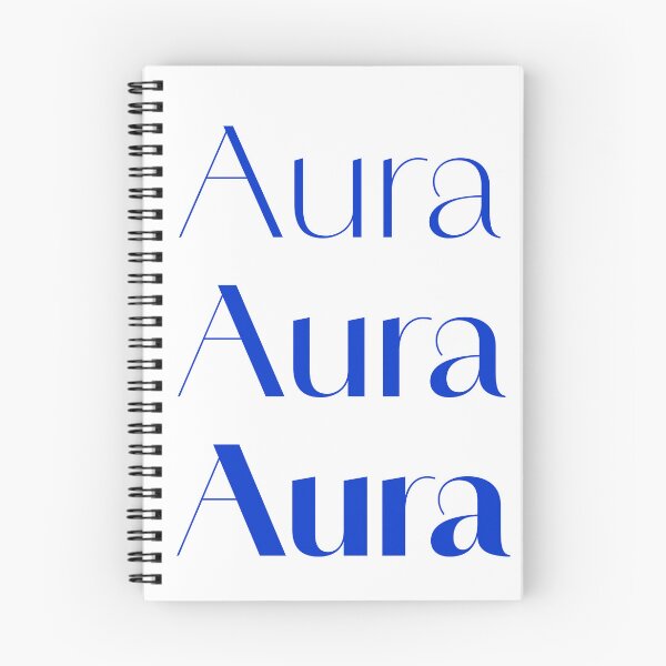 Item preview, Aura – Modern Minimalist Blue Typography Poster designed and sold by milafogaca.
