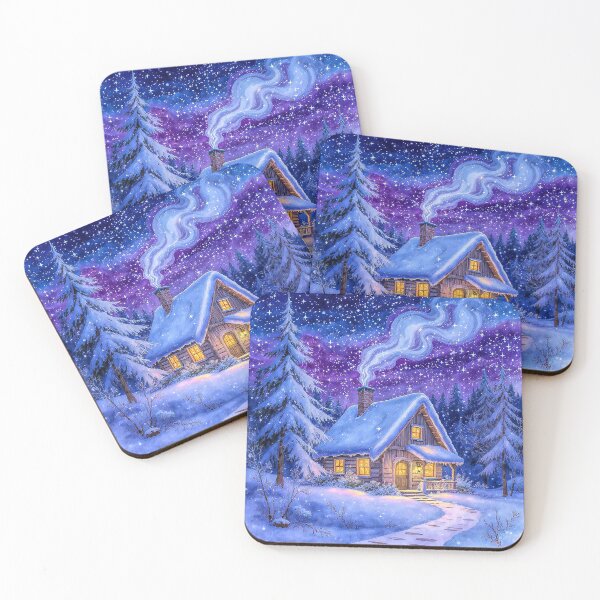Item preview, Cosy Snow Covered Cottage designed and sold by acceleratorhams.